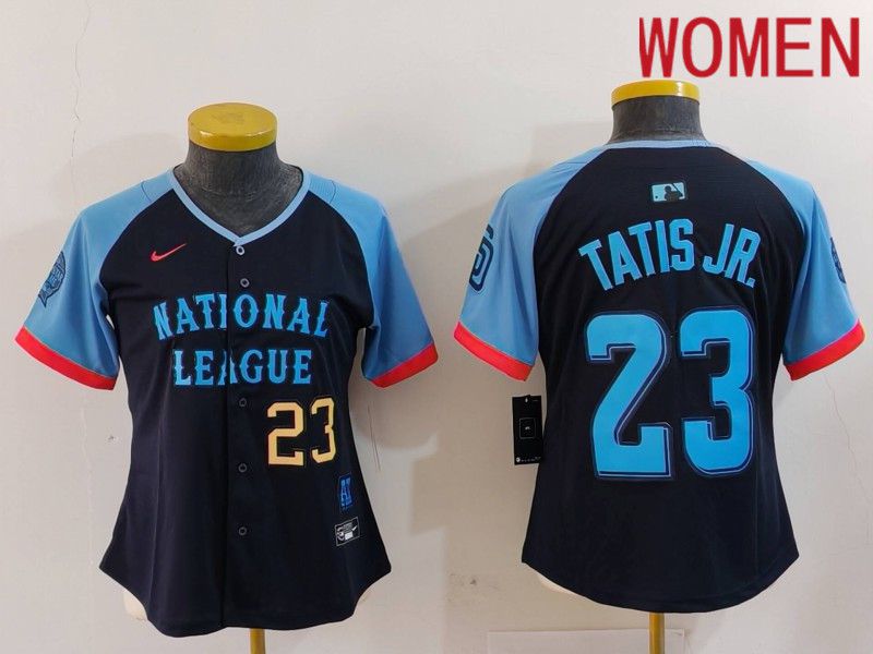Women San Diego Padres #23 Tatis jr Blue All star 2024 Nike MLB Jersey style 3->youth mlb jersey->Youth Jersey